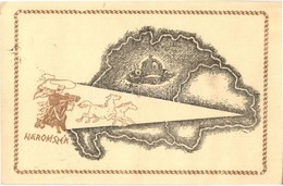 T2/T3 Háromszék, Trei Scaune; Magyar Termék Kiadása / Hungarian Irredenta Art Postcard (EK) - Unclassified