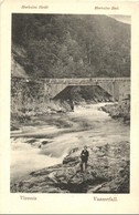 ** T2/T3 Herkulesfürdő, Herkulesbad, Baile Herculane; Vízesés. Kiadja Divald Károly 907. Sz. / Wasserfall / Waterfall (E - Non Classés