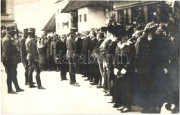 * T2/T3 1917 Kézdivásárhely, Targu Secuiesc; IV. Károly Király Látogatása / The Visitation Of Charles I, Photo (EK) - Unclassified