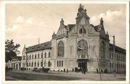 ** T1/T2 Nagyszalonta, Salonta; Városháza, Magyar Zászlók, Csordás üzlete  / Town Hall, Hungarian Flags, Shops - Unclassified