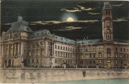T2 1914 Nagyvárad, Oradea; Városháza, Este / Town Hall At Night - Unclassified