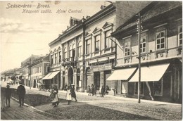 ** T1/T2 Szászváros, Broos, Orastie; Központi Szálloda, M. Kir. Dohány Nagy Tőzsde / Hotel Central, Tobacco Shop - Unclassified