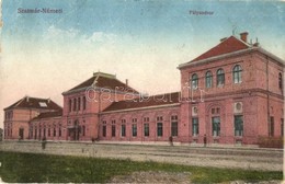 * T2/T3 Szatmárnémeti, Satu Mare; Vasútállomás / Bahnhof / Railway Station + '1940 Szatmárnémeti Visszatért' So. Stpl - Sin Clasificación