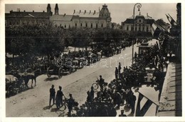 T2/T3 Szatmárnémeti, Satu Mare; Bevonulás, Automobil, Kerékpár / Entry Of The Hungarian Troops, Automobile, Bicycle (EK) - Unclassified