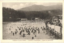 * T2 Szováta, Sovata; Baie In Lacul Ursu / Fürdőzés A Medve Tóban, Fürdőzők. Kiadja Borbély Gyula / Baden Im Bärenteich  - Non Classés