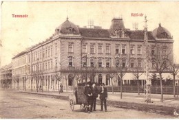 T2 1908 Temesvár, Timisoara; Küttl Tér, Kőbányai Dreher Sörcsarnok, Elite Kávéház / Square, Beer Hall, Cafe - Unclassified