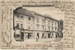 T2/T3 1902 Temesvár, Timisoara; Szent György Tér, Lenz J. Szállodája, Kávéháza és Sörcsarnoka, Rosner Márk üzlete, Villa - Non Classés