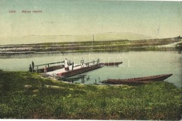 T2/T3 Zám, Sameschdorf, Zam; Maros Folyó Partja Komppal és Csónakokkal / Mures Riverside With Ferry And Boats (EK) - Ohne Zuordnung