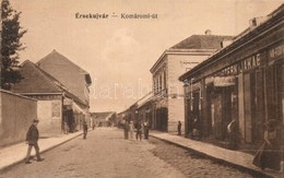 ** T2/T3 Érsekújvár, Nové Zamky; Komáromi út, Stern Jakab üzlete / Street View, Shops (fl) - Sin Clasificación