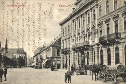 T2/T3 Kassa, Kosice; Schalkház Szálloda, üzletek. László Béla Kiadása / Hotel, Shops (EK) - Ohne Zuordnung