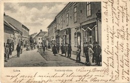 T2/T3 Léva, Levice; Kazinczy Utca, üzletek / Street, Shops (EK) - Unclassified