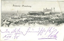 T3 1898 Pozsony, Pressburg, Bratislava; Vár / Castle  (EB) - Non Classés