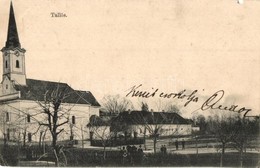 T3/T4 1902 Tallós, Tomásikovo; Tér, Templom / Square, Church (hiányzó Rész / Missing Part) - Ohne Zuordnung