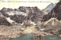 T2/T3 Tátra, Magas Tátra, Vysoké Tatry; Békás-tó és Tengerszem-csúcs. Cattarino S. Kiadása 1905. 221. Sz./ Froschsee, Me - Ohne Zuordnung