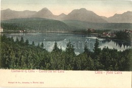 ** T1/T2 Tátra, Tatry; Csorbai-tó, Hegyek, Stengel / Lake, Mountains - Unclassified