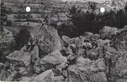 * T4 Vihnyefürdő, Vyhnye; Kőtenger, Kirándulók. Kiadja Herzog M. / Rock Climbing, Hikers (lyukasztott / Punched Holes) - Unclassified