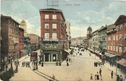 T2/T3 1911 Fiume, Rijeka; Corso, Tram (fl) - Ohne Zuordnung