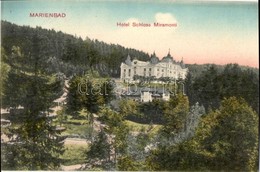 ** T1/T2 Marianske Lazne, Marienbad; Hotel Schloss Miramonti / Hotel (EK) - Ohne Zuordnung