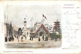 T2 1900 Paris, Exposition Universelle, Les Pavillions De La Navigation De Commerce / Pavillions Of The Navigation Of Com - Unclassified