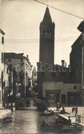 * T2/T3 1930 Venice, Venezia; Ponte S. Barnaba / Bridge, Church, Photo (EK) - Unclassified