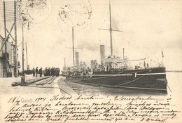 T2 1904 Galati, Galatz; Quai / Quay, Port, Harbor, Steamship. Editura J. Saraga & Co. Photo H. Wichmann - Non Classificati