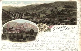 T2/T3 1897 (Vorläufer!) Sinaia, Vederea Generala, Manastirea / General View, Romanian Orthodox Monastery. Carol Müller A - Ohne Zuordnung