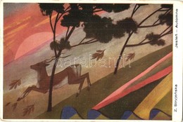 * T2/T3 Jeslen / Polish Folklore Art Postcard. Malarstwo Polskie. Wys. Galerja Polska 952. S: Z. Stryjenska - Non Classificati