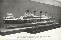 ** T2/T3 Britannic, Models Of White Star Steamers (small Tear) - Sin Clasificación