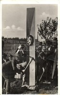 T2 1938 Ipolyság, Sahy; Bevonulás, A Csehszlovák Köztársaság Oszlopának Ledöntése. Drégelypalánkról írt Levél A Hátoldal - Unclassified