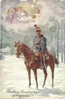 T2/T3 Boldog Karácsonyi ünnepeket / Austro-Hungarian Hussar, Christmas Greeting Military Art Postcard, B.K.W.I. 3159-3.  - Unclassified