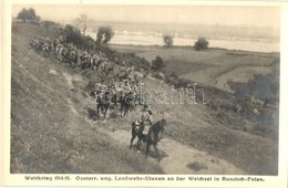 ** T1/T2 Weltkrieg 1914/15. Oesterr. Ung. Landwehr-Ulanen An Der Weichsel In Russisch-Polen / WWI Austro-Hungarian K.u.K - Non Classificati