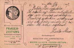 T2 1902 Wiener Illustrirte Frauen-Zeitung. Wien II. Rembrandtstrasse 24. / Viennese Illustrated Women Newspaper Advertis - Unclassified