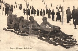 ** T1 Sports D'hiver, Bobsleigh / Winter Sport, Five-men Controllable Bobsled - Unclassified