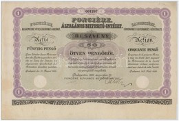 Budapest 1926. 'Fonciére Általános Biztosító Intézet' Részvénye 50P-ről, Vízjeles Papíron, Szárazpecséttel T:I- - Ohne Zuordnung