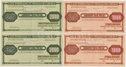 Lengyelország 1989. 1000Zl (2x) Sorszámkövető + 2000Zl (2x) Sorszámkövető 'Lengyel Nemzeti Bank' Utazási Csekk T:II
Pola - Unclassified