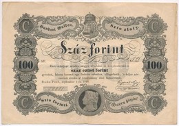 1848. 100Ft 'Kossuth Bankó' T:III
Hungary 1848. 100Ft 'Kossuth Banknote' C:F 
Adamo G114 - Sin Clasificación