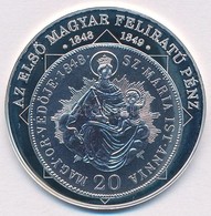 DN 'A Magyar Nemzet Pénzérméi - Az Első Magyar Feliratú Pénz 1848-1849' Ag Emlékérem (10,3g/0.999/35mm) T:PP - Unclassified