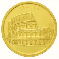 1996. 'Olaszország / Európa' Au Emlékérem (3,10g/0.585/20mm) T:PP
1996. 'Italia / Europa' Au Commemorative Medallion (3, - Unclassified