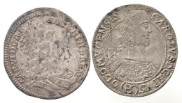 Ausztria 1731. 3kr Ag 'VI. Károly' (1,37g) + Osztrák Államok / Olmütz 1666. 3kr Ag 'II. Károly' (1,4g) T:2,2- / 
Austria - Unclassified