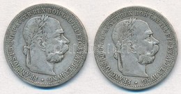 Ausztria 1899-1901. 1K Ag 'Ferenc József' (2xklf) T:2-,3 Austria 1899-1901. 1 Corona Ag 'Franz Joseph' (2xdiff) C:VF,F - Non Classés