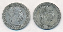 Ausztria 1900-1901. 1K Ag 'Ferenc József' (2xklf) T:2-,3 Austria 1900-1901. 1 Corona Ag 'Franz Joseph' (2xdiff) C:VF,F - Non Classés