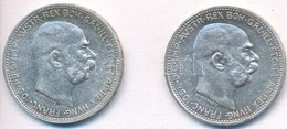 Ausztria 1913-1914. 1K Ag 'Ferenc József' (2xklf) T:1-,2
Austria 1913-1914. 1 Corona Ag 'Franz Joseph' (2xdiff) C:AU,XF - Non Classés