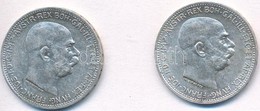 Ausztria 1914-1915. 1K Ag 'Ferenc József' (2xklf) T:1-,2
Austria 1914-1915. 1 Corona Ag 'Franz Joseph' (2xdiff) C:AU,XF - Unclassified