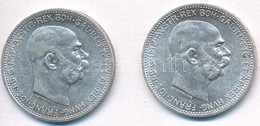 Ausztria 1915-1916. 1K Ag 'Ferenc József' (2xklf) T:1-,2
Austria 1915-1916. 1 Corona Ag 'Franz Joseph' (2xdiff) C:AU,XF - Sin Clasificación