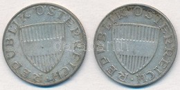 Ausztria 1957-1958. 10Sch Ag (2xklf) T:2,2- Patina
Austria 1957-1958. 10 Schilling Ag (2xdiff) C:XF,VF Patina - Unclassified