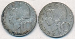 Ausztria 1958. 10Sch Ag (2x) T:2 Patina
Austria 1958. 10 Schilling Ag (2x) C:XF Patina - Unclassified