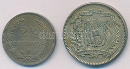 Dominikai Köztársaság 1888A 2 1/2c Cu-Ni + 1944. 5c Ag T:2,2-
Dominican Republic 1888A 2 1/2 Centavos Cu-Ni + 1944. 5 Ce - Non Classés