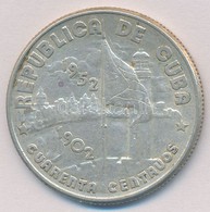 Kuba 1952. 40c Ag T:2
Cuba 1952. 40 Centavos Ag C:XF - Unclassified