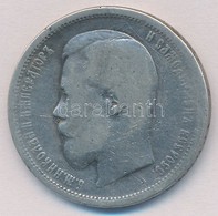 Orosz Birodalom 1899. 50k Ag 'II. Miklós' T:3 
Russian Empire 1899. 50 Kopeks Ag 'Nicholas II' C:F Krause Y#58.2 - Unclassified