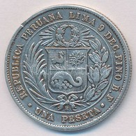 Peru 1880. 1P Ag T:2
Peru 1880. 1 Peseta Ag C:XF - Sin Clasificación